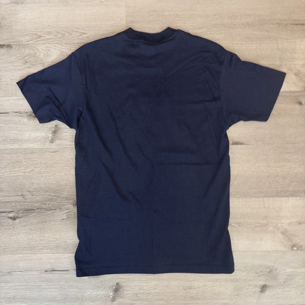 Vintage 1980s Adidas T Shirt Men's Medium Navy Blue Single Stitch